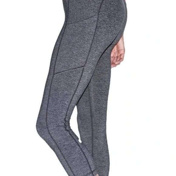 Lululemon Speed Up Crop (21") in Heathered Black Size 4 Like New - Picture 5 of 14